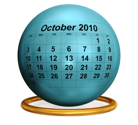 October 2010 Original Calendar.の写真素材