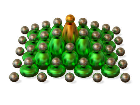 Business conception. The golden sphere symbolising a victory.の写真素材