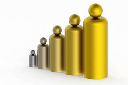 The concept of the winner - an important point of any business.の写真素材