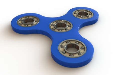 Fidget Spinner. Anti stress and relaxation hand toy. Isolated on a white background 3d illustrationの写真素材