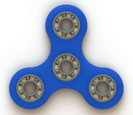 Fidget Spinner. Anti stress and relaxation hand toy. Isolated on a white background 3d illustrationの写真素材