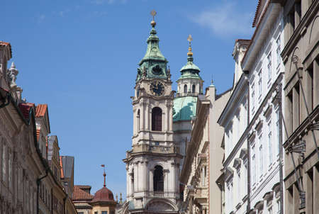 Church of St. Nicholas in Prague, Mala Strana, Prague, Czech Republicの写真素材