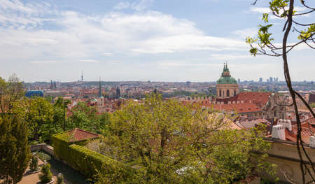 Prague. View of the city from the height of the Prague Castle.の写真素材