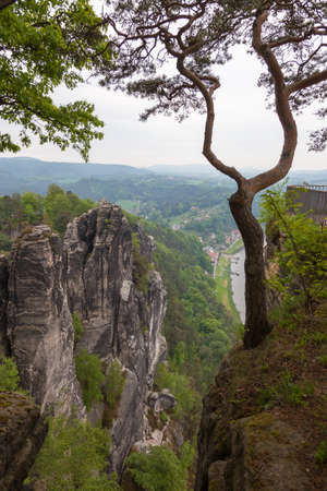 Saxon Switzerland National Park. Is a National Park in the German Free State of Saxony, near the Saxon capital Dresden.の写真素材