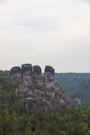 Saxon Switzerland National Park. Is a National Park in the German Free State of Saxony, near the Saxon capital Dresden.の写真素材