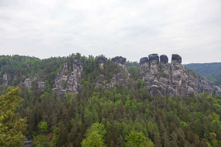 Saxon Switzerland National Park. Is a National Park in the German Free State of Saxony, near the Saxon capital Dresden.の写真素材