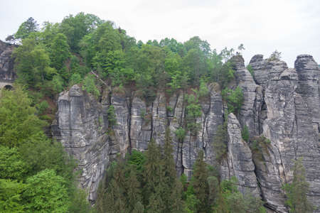 Saxon Switzerland National Park. Is a National Park in the German Free State of Saxony, near the Saxon capital Dresden.の写真素材