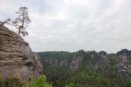 Saxon Switzerland National Park. Is a National Park in the German Free State of Saxony, near the Saxon capital Dresden.の写真素材