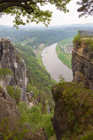 Scenery of Saxon Switzerland National Park.の写真素材