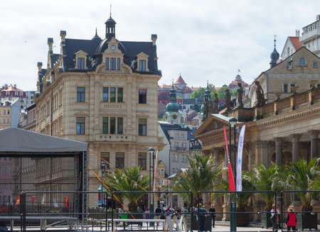 Karlovy Vary. Attractions and beauty of the city. The largest and most famous resort in the Czech Republic.のeditorial素材