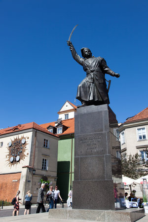 Warsaw. Monument to Jan Kilinitsky