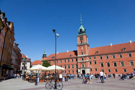 Warsaw. Sights of the Polish capital. Central part of the city. Royal castleのeditorial素材