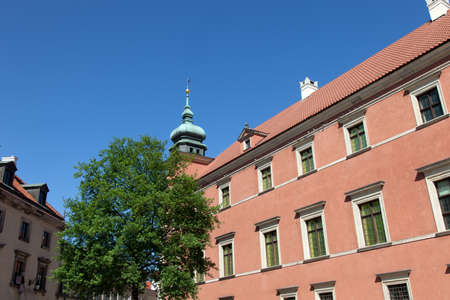 Warsaw. Sights of the Polish capital. Central part of the city. Royal castleのeditorial素材