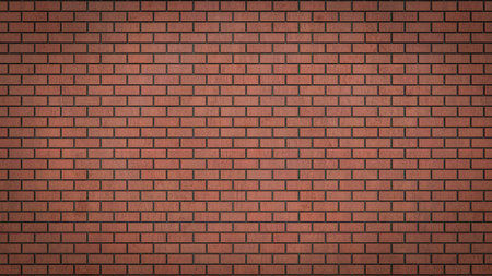 3D render of Beautiful decorative brick tile wall background materialの写真素材