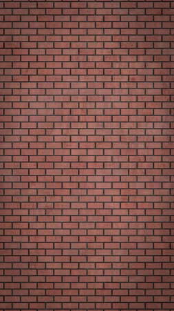 3D render of Vertical Beautiful decorative brick tile wall background materialの写真素材