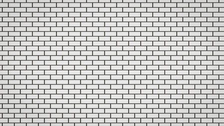 3D render of an Abstract Stylized white brick wall texture for pattern background.の写真素材