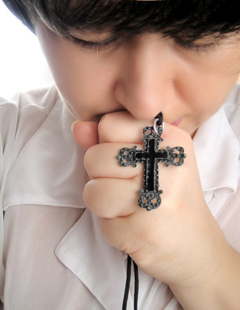 religious woman praying