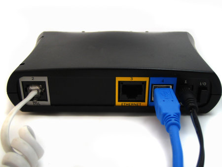 back of high speed modem