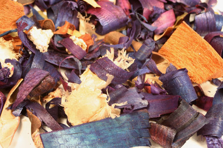 scented wood chips and potpourri