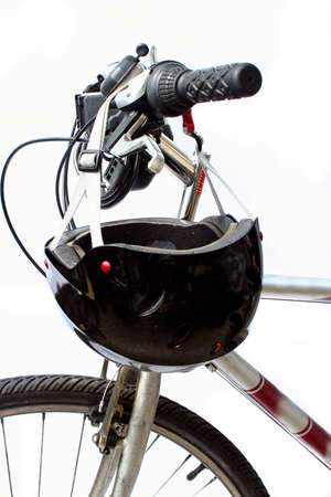 helmet and bikeの写真素材