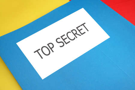 top secret file folderの写真素材