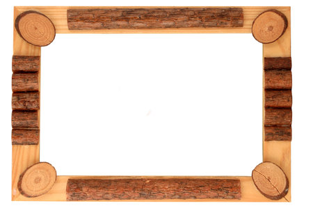 wooden frame and borderの写真素材