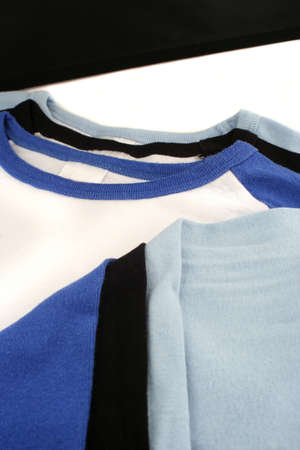 folded cotton t-shirtsの写真素材