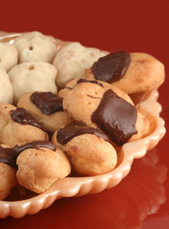 delicious cream filled eclairs