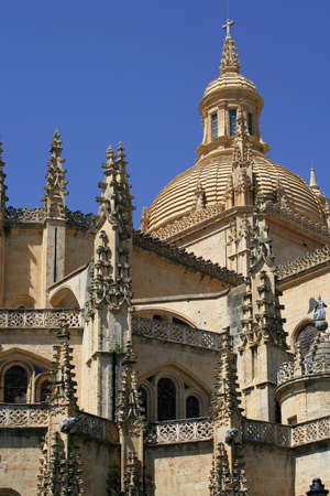 Segovia Cathedral steeplesの写真素材