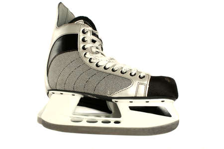 pair of men's winter ice hockey skatesの写真素材