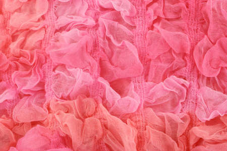 pink textile sheer knitted material for backgroundの写真素材