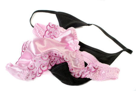 sexy women's thong under garments or lingerieの写真素材