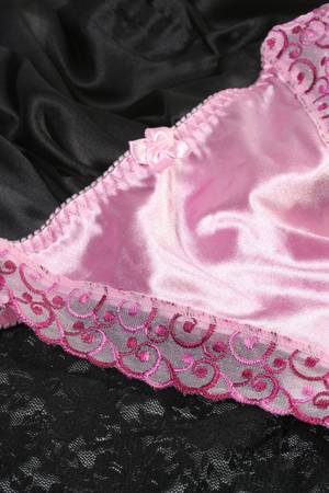 sexy women's silk thong undergarments or lingerieの写真素材