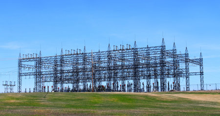 Electrical power station from Mactaquac dam in New Brunswick Canada