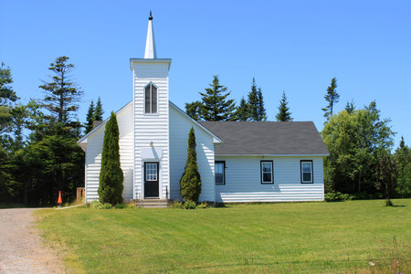 Church in rural New Brunswick, Canada .