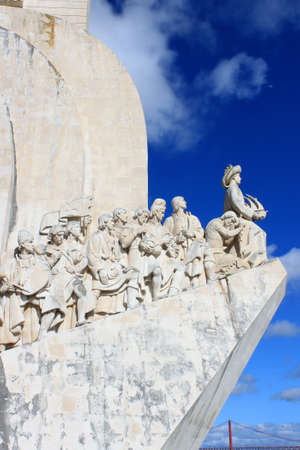 The Monument to the Discoveries in Belem, Lisbon, Portugalのeditorial素材
