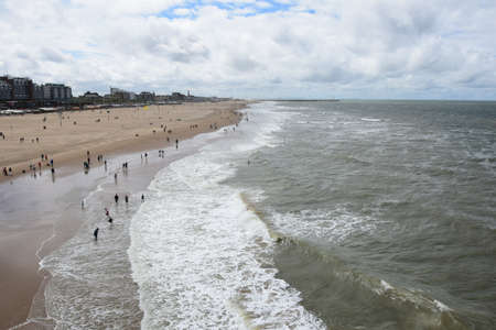 Photo of beautiful view on sea coast, filmed from the Pierの写真素材