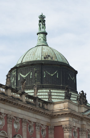 Sanssouci Palace in Sanssouci park, Potsdam, Germanyのeditorial素材