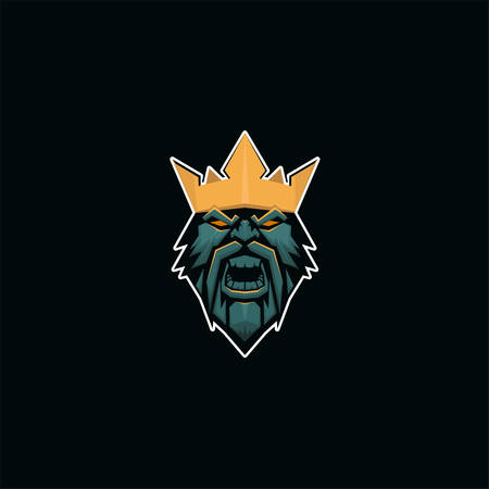 King Logo  E Sport Styleのイラスト素材