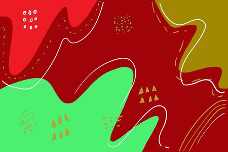 doodle abstract geometric background with handdrawn styleのイラスト素材