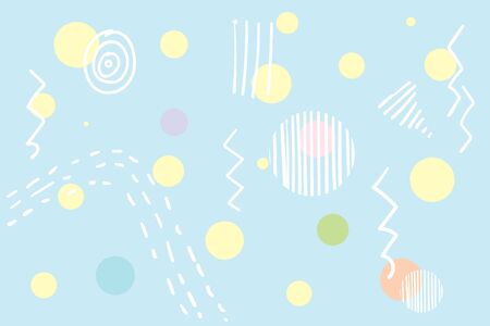 hand drawn abstract geometric background in doodle styleのイラスト素材