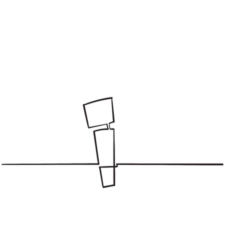 info sign, information icon with handdrawn doodle style vectorのイラスト素材