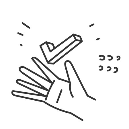 hand drawn doodle check mark icon illustrationのイラスト素材
