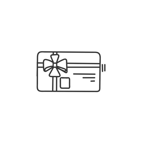 hand drawn doodle gift card illustrationのイラスト素材