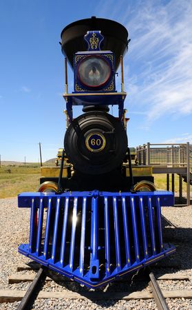 Historic Jupiter Steam Locomotive at Golden Spike National Monumentの写真素材