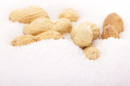 Peanuts in snow