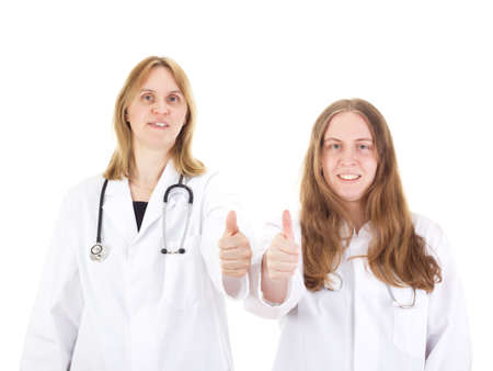 Two female medical doctorsの写真素材