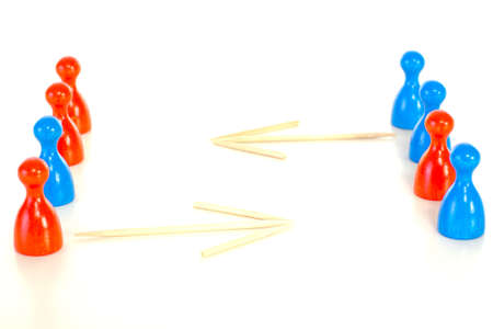 Choose your side for successful teamworkの写真素材