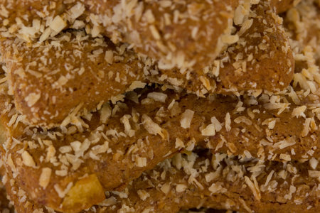 Close-up of fresh baked christmas cookies