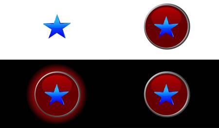 colorful 3d star elements setのイラスト素材